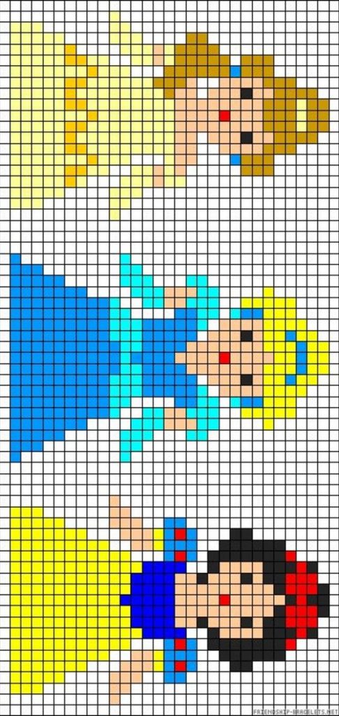 100 top idées de pixel art Disney faciles 41