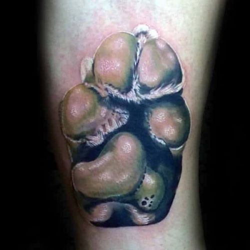 50 top idées de tatouages patte de chien 43