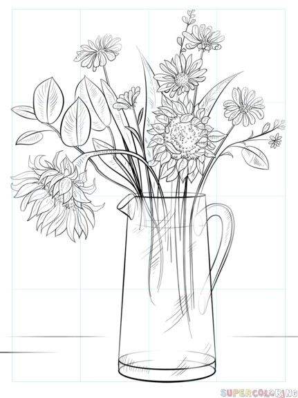 50 top idées de dessins de fleurs : pour apprendre à dessiner des fleurs facilement 46