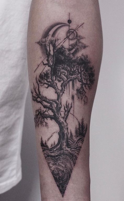 Les 50 plus beaux tatouages arbre de vie 49