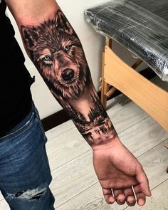 Les 50 plus beaux tatouages loup viking 5