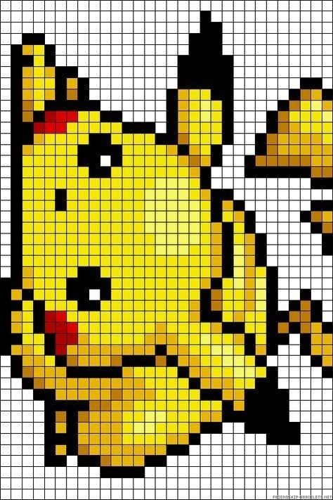 50 top idées de pixel art Pikachu 6 50 top idées de pixel art Pikachu 6