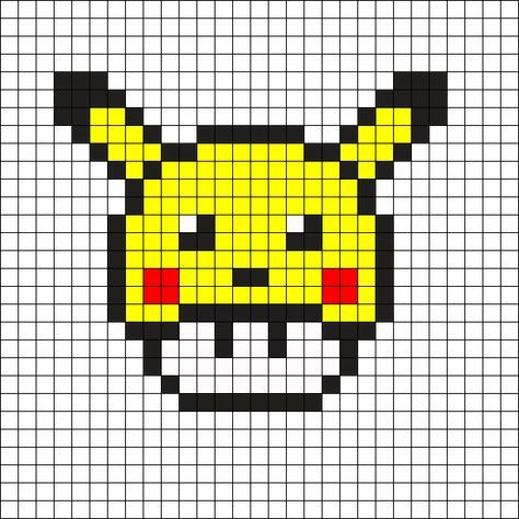 50 top idées de pixel art Pikachu 7