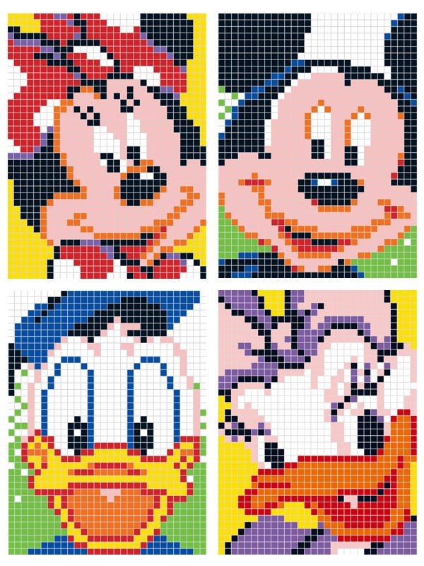 100 top idées de pixel art Disney faciles 77
