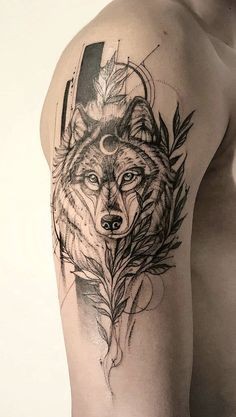 Les 50 plus beaux tatouages loup viking 9