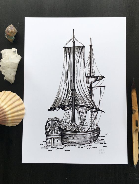50 idées pour apprendre à dessiner des bateaux 10