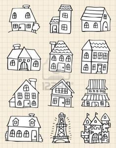 50 top idées de dessins de maisons : pour apprendre à dessiner des maisons 1