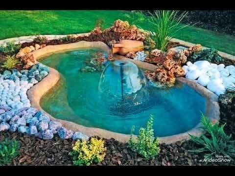 37 idées d'étangs de jardin avec des cascades 2