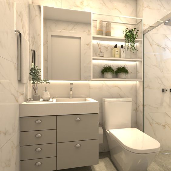 60 top idées de petites salles de bain modernes 25