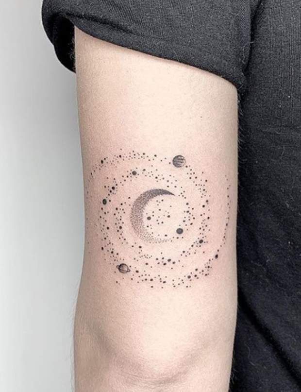 32 top idées de tatouages lune celtique pour s'inspirer 11