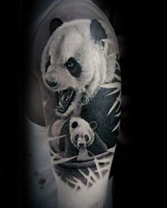 25 top idées de tatouages panda pour s'inspirer 16