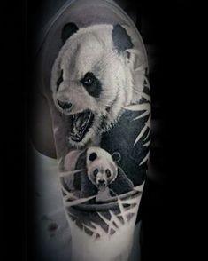 25 top idées de tatouages panda pour s'inspirer 11