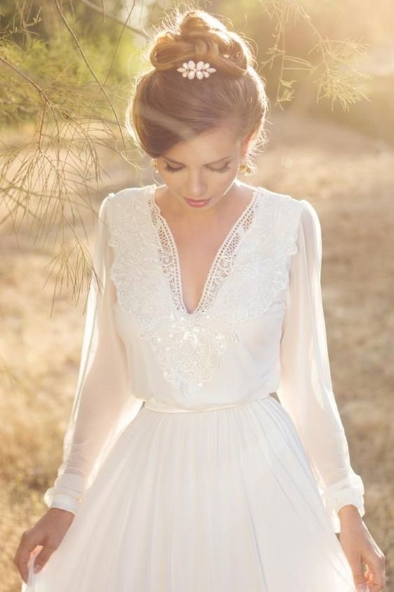 33 Coiffures de mariage bohèmes pour cheveux mi longs 13 33 Coiffures de mariage bohèmes pour cheveux mi longs 13