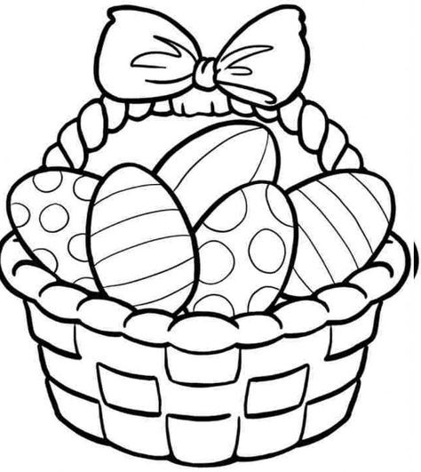 38 Idées d'œufs de Pâques à dessiner & à colorier 14