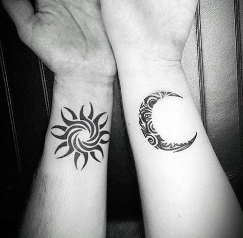 33 top idées de tatouages lune & soleil 21