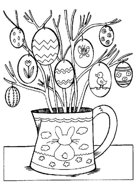 38 Idées d'œufs de Pâques à dessiner & à colorier 22