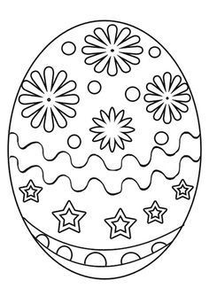 38 Idées d'œufs de Pâques à dessiner & à colorier 25