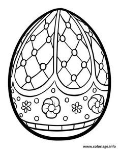38 Idées d'œufs de Pâques à dessiner & à colorier 27