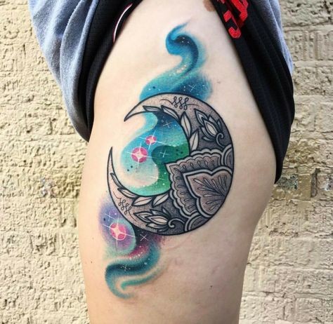 32 top idées de tatouages lune celtique pour s'inspirer 27