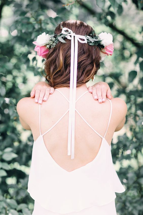 33 Coiffures de mariage bohèmes pour cheveux mi longs 28 33 Coiffures de mariage bohèmes pour cheveux mi longs 28