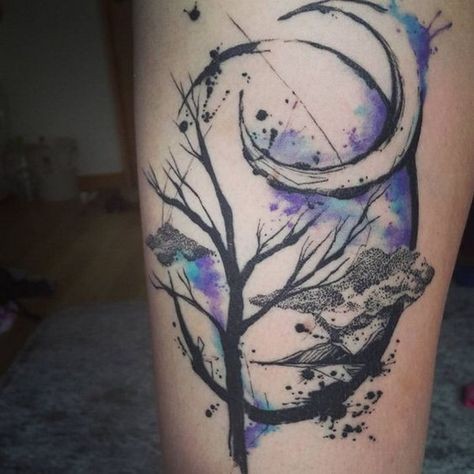 32 top idées de tatouages lune celtique pour s'inspirer 29