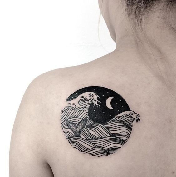 32 top idées de tatouages lune celtique pour s'inspirer 32