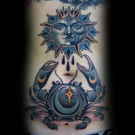 33 top idées de tatouages lune & soleil 34