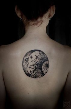 33 top idées de tatouages lune & soleil 35