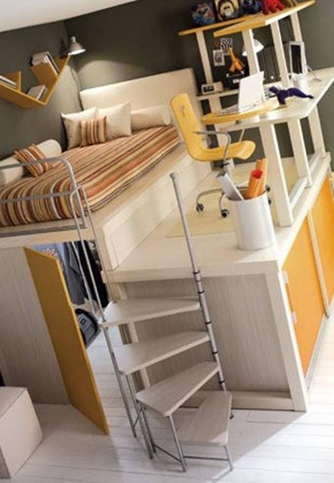 34 idées pour économiser de l'espace dans votre chambre 25