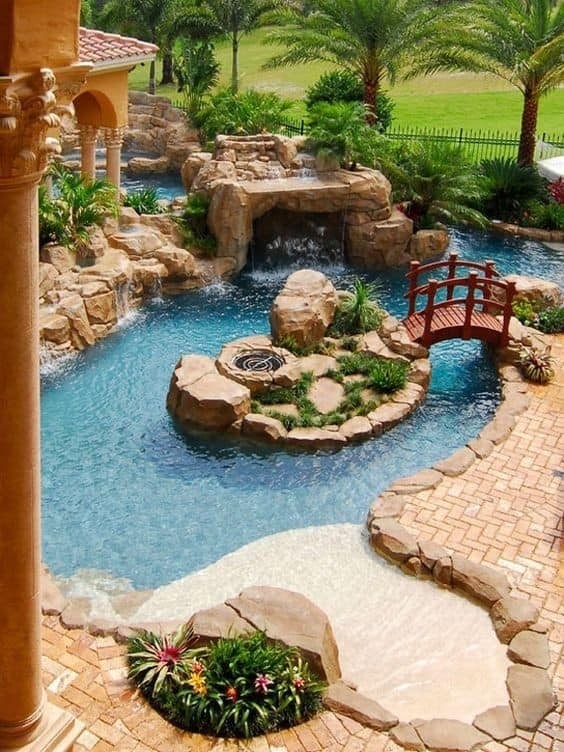 37 idées d'étangs de jardin avec des cascades 15 37 idées d'étangs de jardin avec des cascades 15