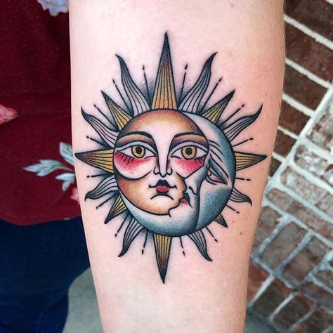 33 top idées de tatouages lune & soleil 5