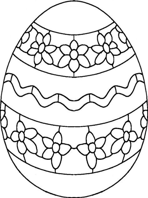 38 Idées d'œufs de Pâques à dessiner & à colorier 7