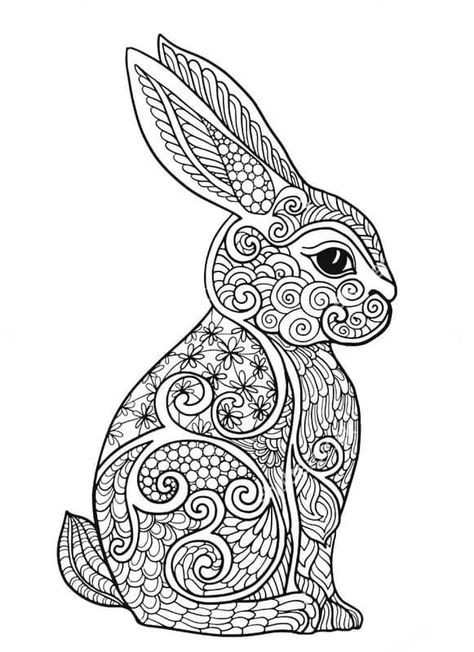 29 top idées de lapin de Pâques à dessiner 9