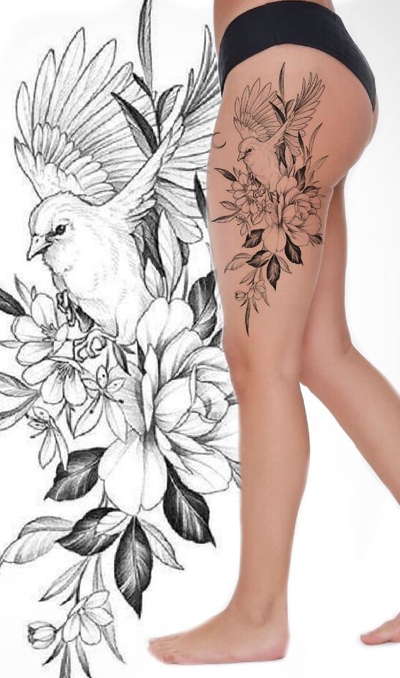 100 top idées de tatouages cuisse pour femme 82