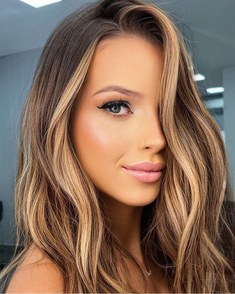 Les 50 plus belles idées de balayage caramel 34