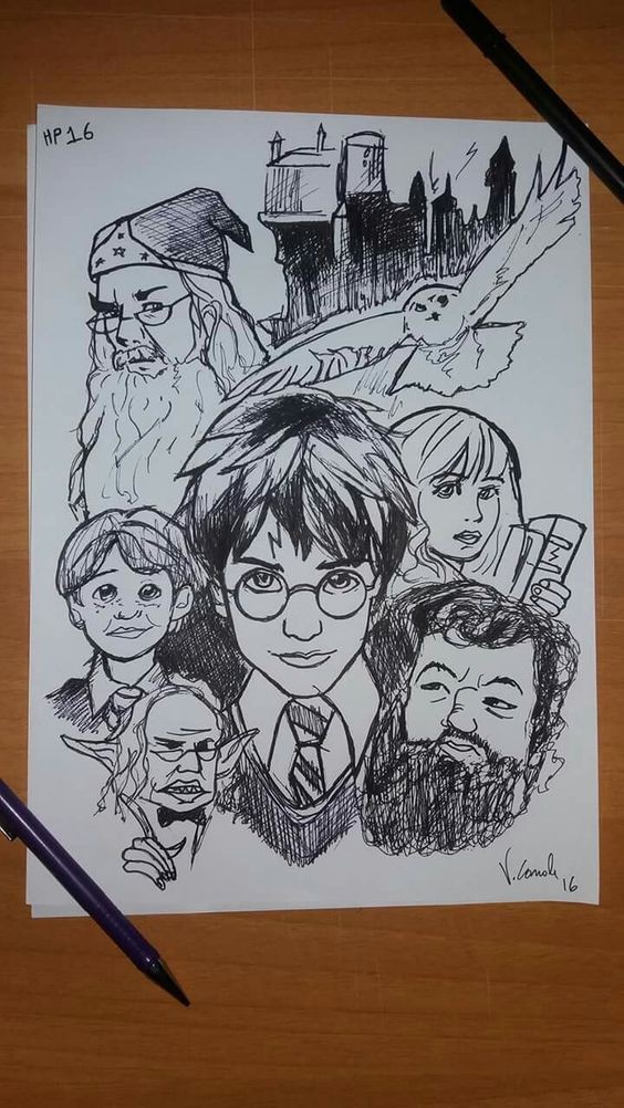 Les 50 plus belles idées de dessins Harry Potter 6