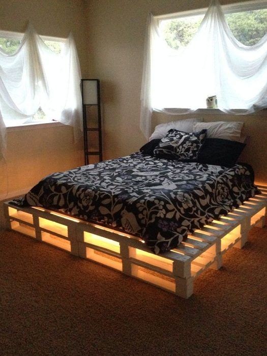Les 30 plus beaux lits en palettes à faire soi-même 6