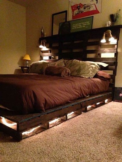 Les 30 plus beaux lits en palettes à faire soi-même 8