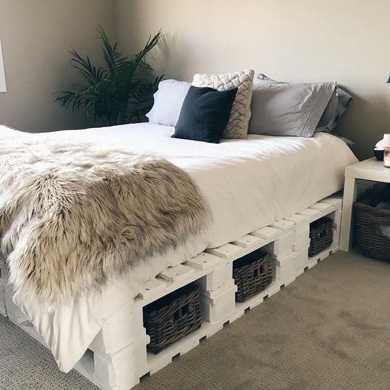 Les 30 plus beaux lits en palettes à faire soi-même 1 Les 30 plus beaux lits en palettes à faire soi-même 1