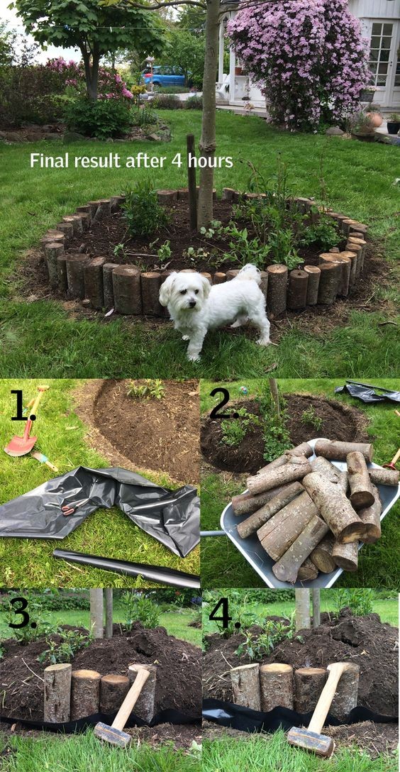 29 idées avec des bûches d'arbres à faire soi-même pour votre jardin 20