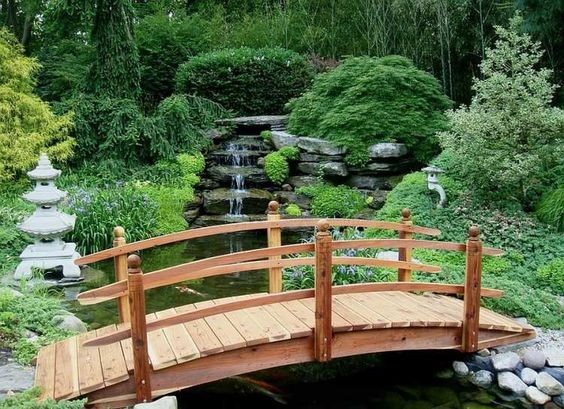 41 top idées de ponts de jardin en bois à faire soi-même 6