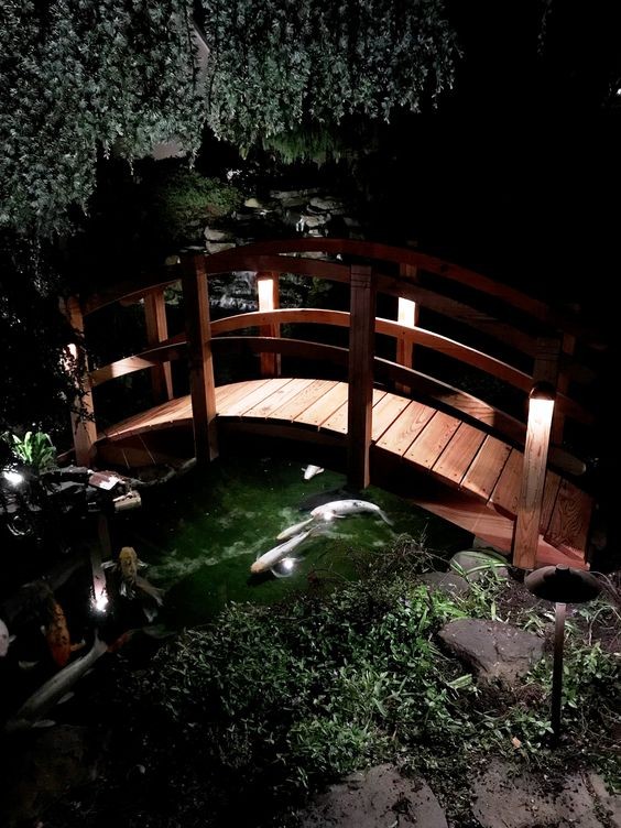 41 top idées de ponts de jardin en bois à faire soi-même 20