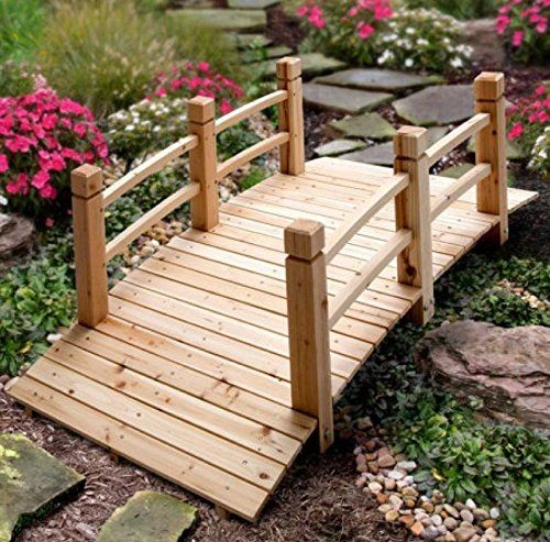 41 top idées de ponts de jardin en bois à faire soi-même 10