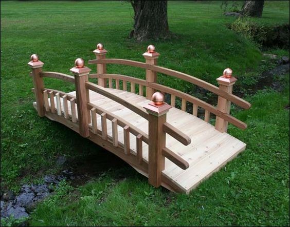 41 top idées de ponts de jardin en bois à faire soi-même 12