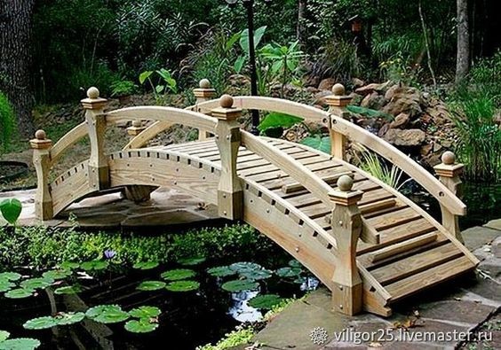 41 top idées de ponts de jardin en bois à faire soi-même 39
