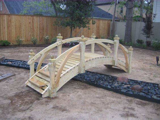 41 top idées de ponts de jardin en bois à faire soi-même 35