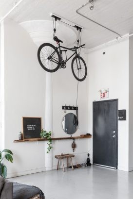 56 idées pour ranger son vélo dans son appartement 20