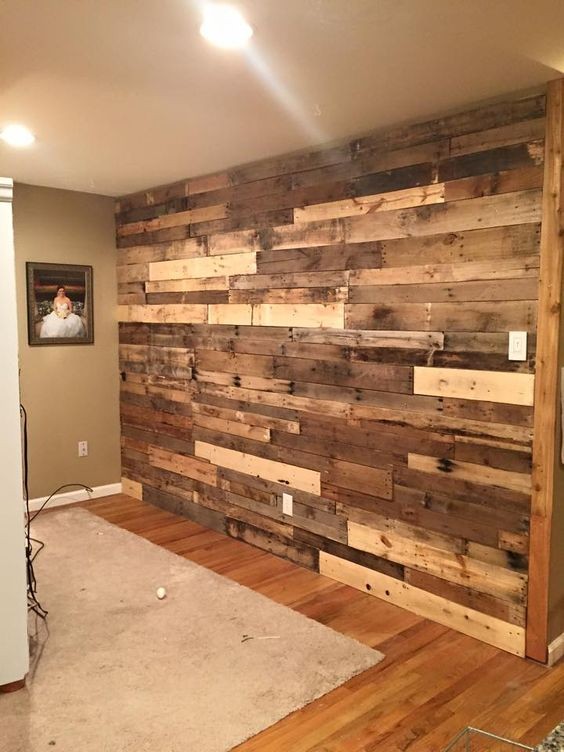 62 idées pour embellir un mur avec du bois ou des palettes 1