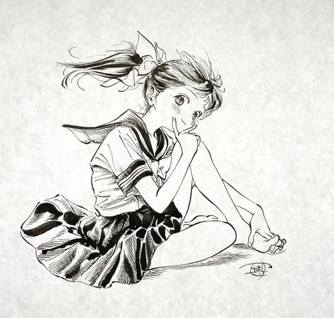 33 dessins fille manga pour apprendre à dessiner facilement 32