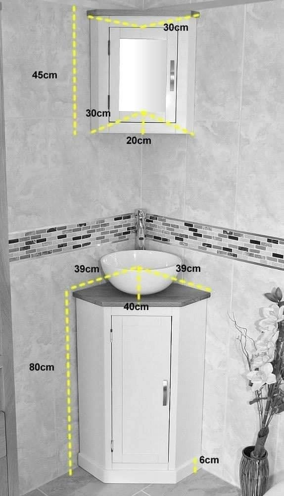 13 idées de lavabos d'angle avec rangements pour petite salle de bain 12